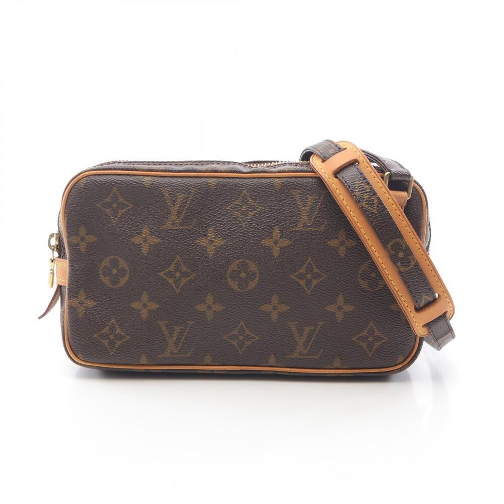 Louis Vuitton Marly Bandouliere Shoulder Bag Canvas Leather Monogram Brown